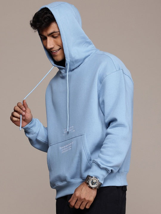 Typography Embroidery Hooded Pullover Sweatshirt for Men – Trendy Cotton Hoodie in Pakistan | PRINDA