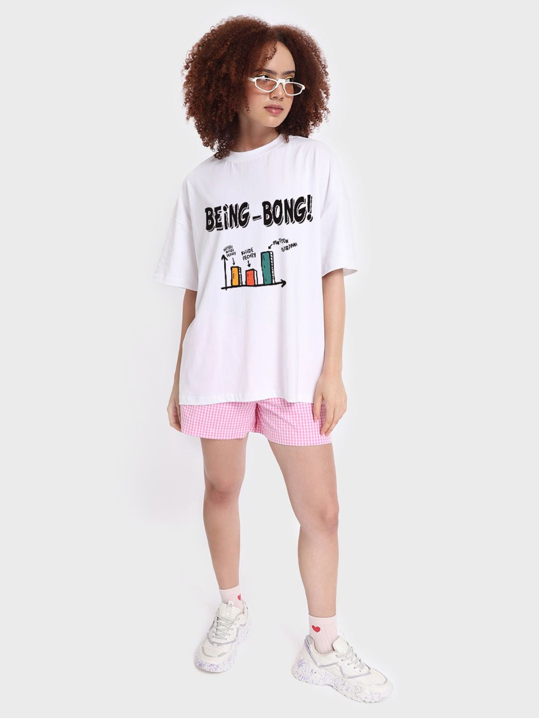 Unisex Typography Printed Cotton Loose T-Shirt – Trendy Oversized Streetwear in Pakistan | PRINDA