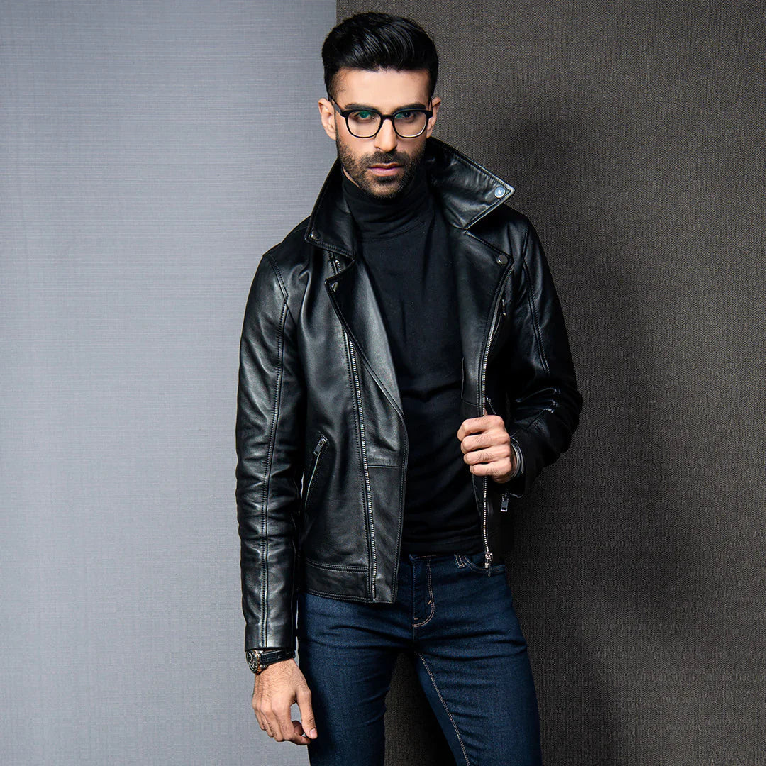 PRINDA Perfecto Genuine Men's Leather Jacket