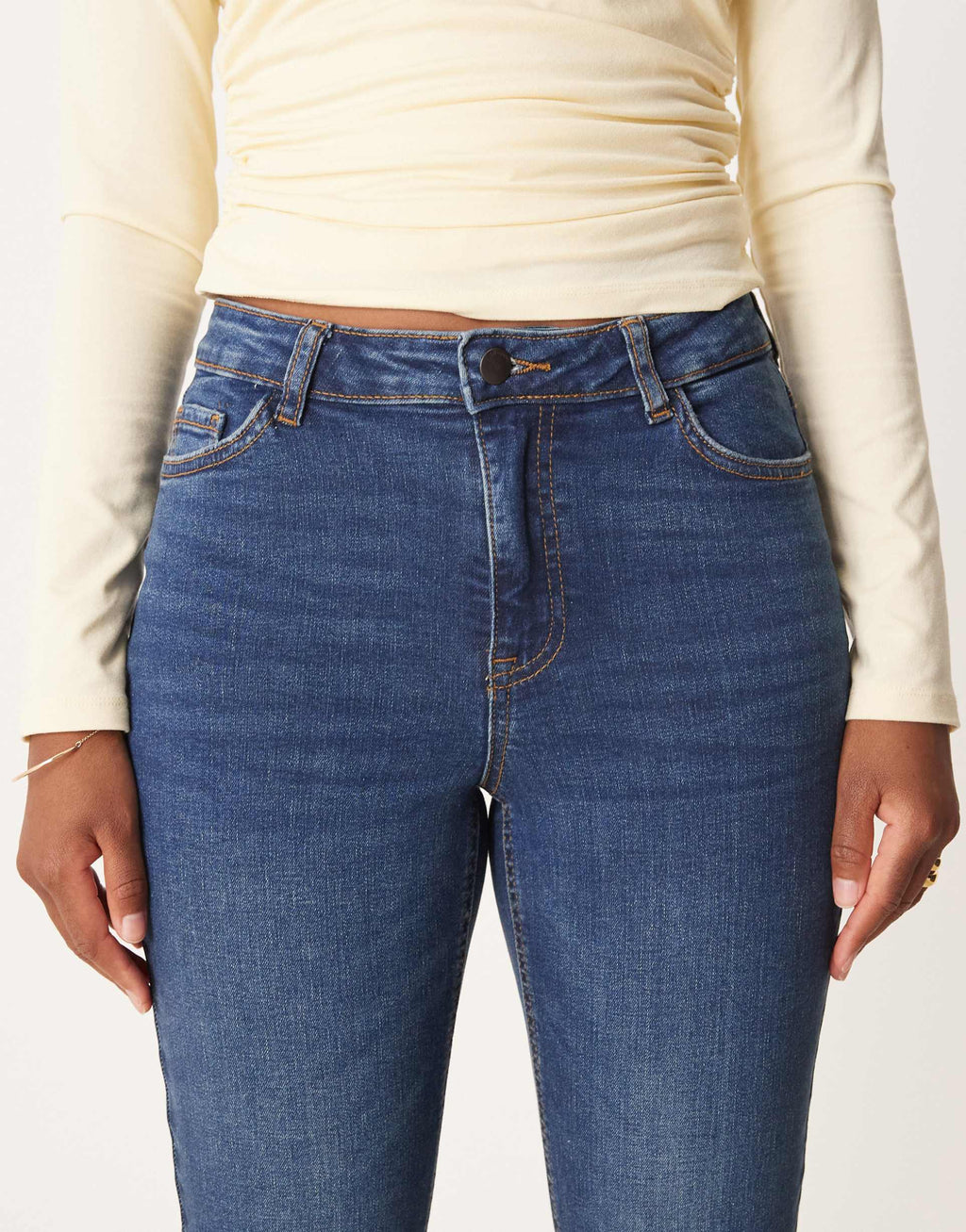 Skinny Jeans in Mid Blue Denim – Slim Fit Stretchable Jeans for Men in Pakistan | PRINDA