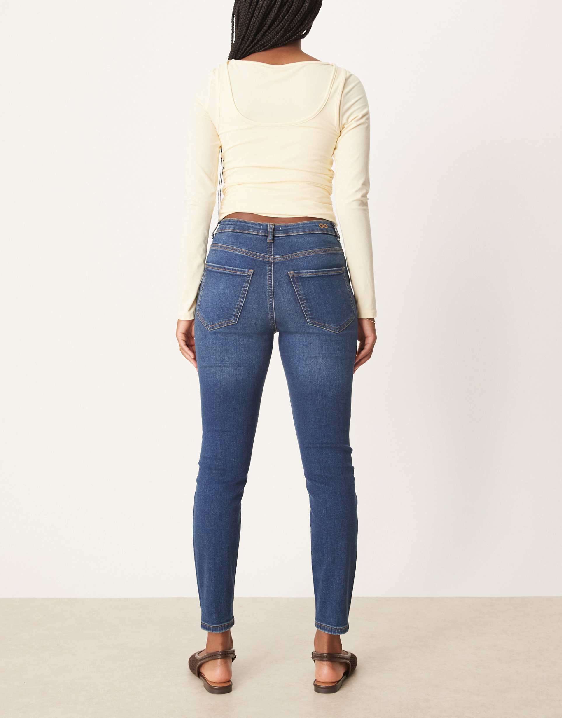 Skinny Jeans in Mid Blue Denim – Slim Fit Stretchable Jeans for Men in Pakistan | PRINDA