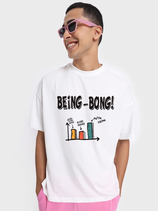 Unisex Typography Printed Cotton Loose T-Shirt – Trendy Oversized Streetwear in Pakistan | PRINDA