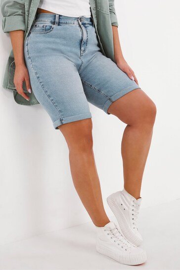 Be Blue 24/7 Knee Length Shorts - PRINDA - Shorts & Skirts - 