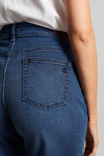 Blue Shirley Long Denim Shorts - PRINDA - Shorts & Skirts -