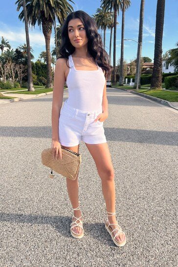 Friends Like These Denim Boyfriend Shorts - PRINDA - Shorts & Skirts - 