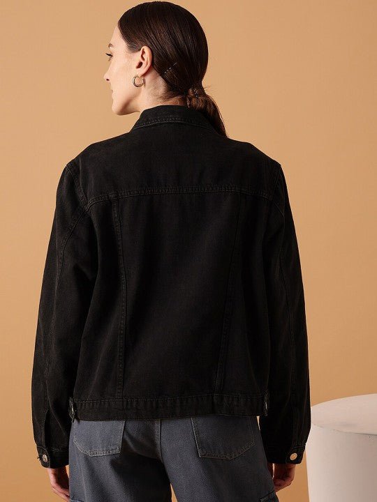 Lightweight Pure Cotton Crop Denim Jacket - PRINDA - Denim Jackets - 