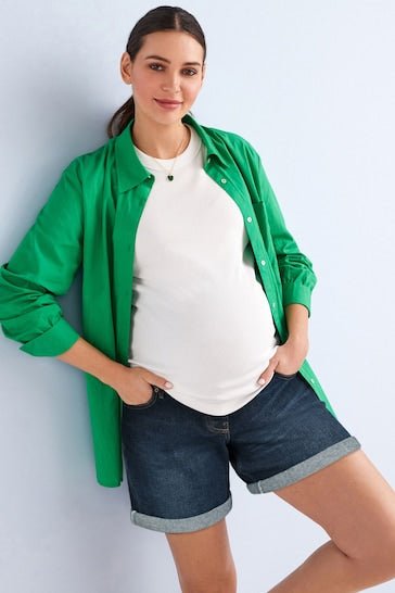 Maternity Mom Style Shorts - PRINDA - Shorts & Skirts - 