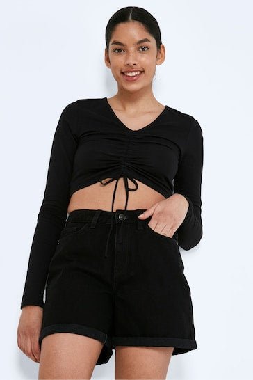 MAY High Waist Mom Shorts - PRINDA - Shorts & Skirts - 