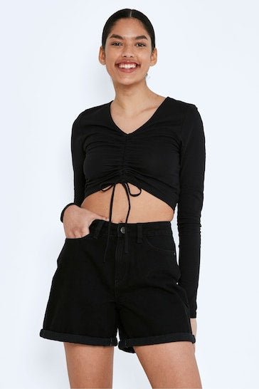 MAY High Waist Mom Shorts - PRINDA - Shorts & Skirts - 