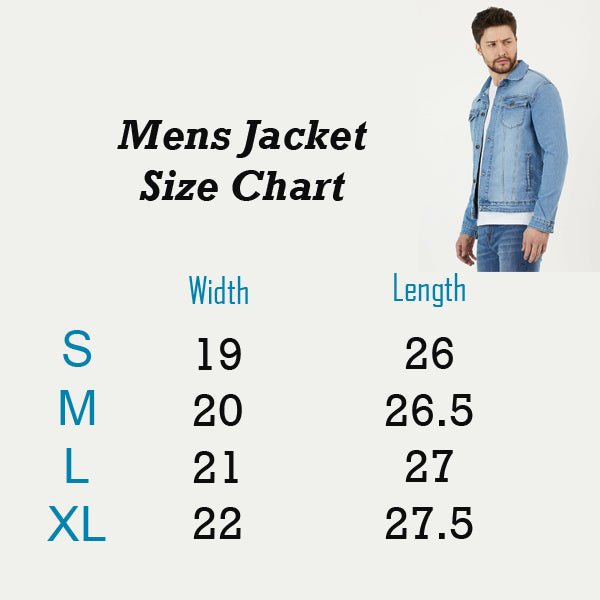 Mens Denim Jacket Black - PRINDA - Denim Jacket - 