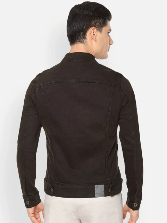 Mens Denim Jacket Black - PRINDA - Denim Jacket - 