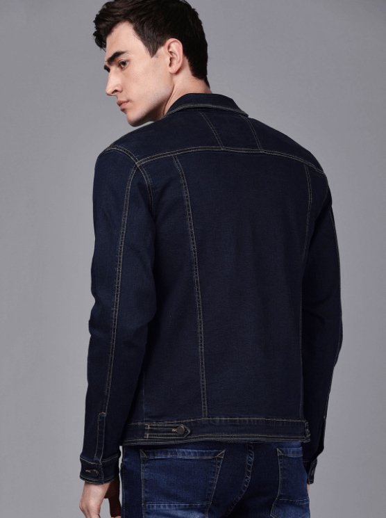 Mens Denim Jacket Black - PRINDA - Denim Jacket - 