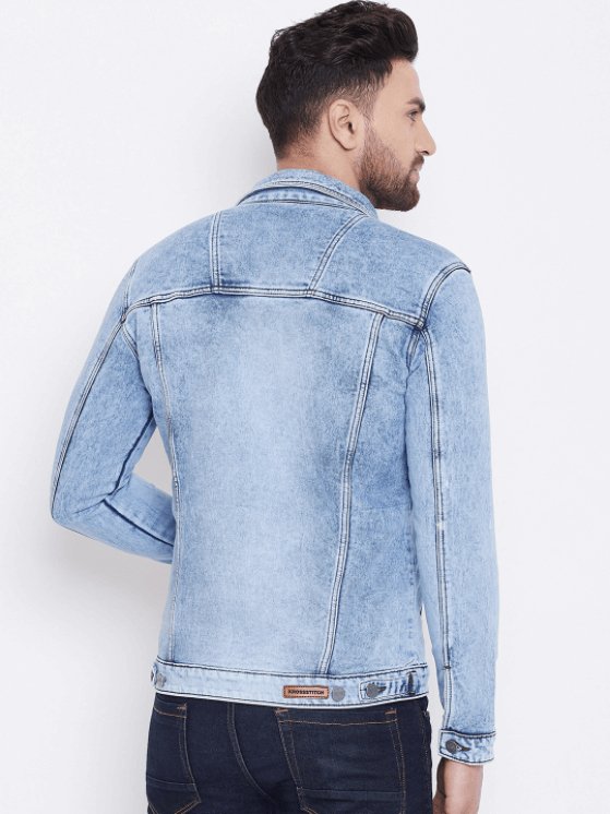Mens Denim Jacket Light Blue - PRINDA - Denim Jacket - 