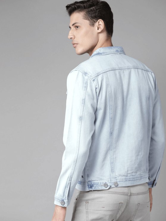 Mens Denim Jacket Light Blue - PRINDA - Denim Jacket - 