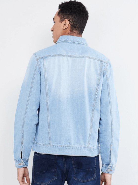 Mens Denim Jacket Light Blue - PRINDA - Denim Jacket - 