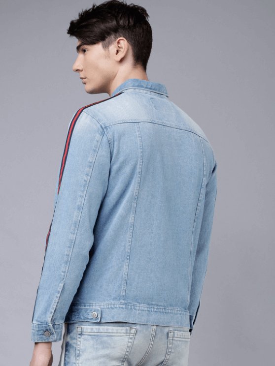 Mens Denim Jacket Light Blue - PRINDA - Denim Jacket - 