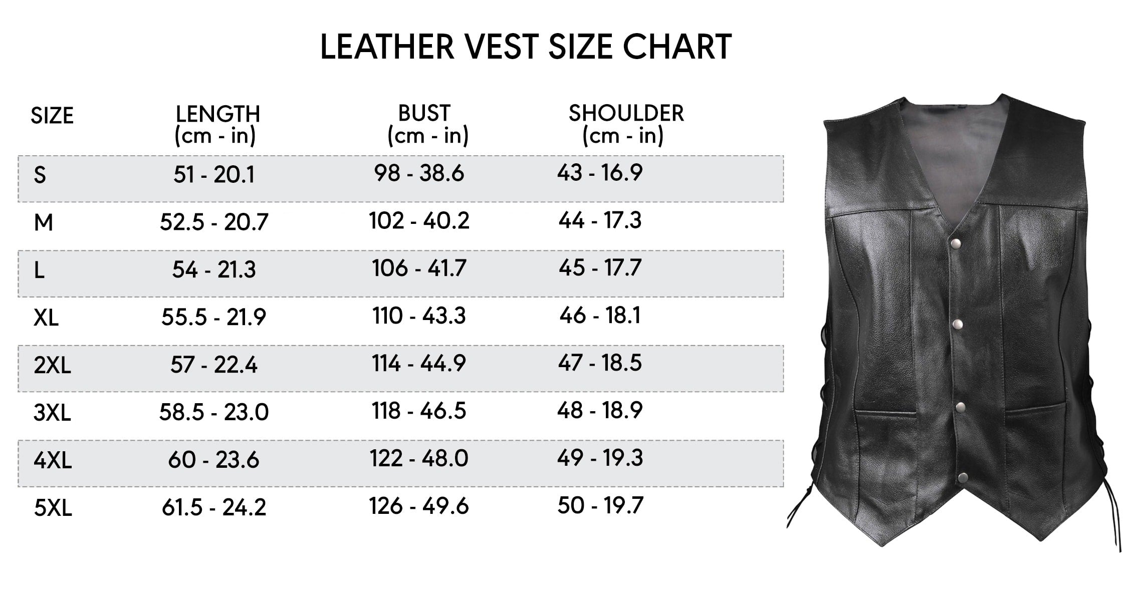 PRINDA Raider Leather Motorcycle Vest for Men