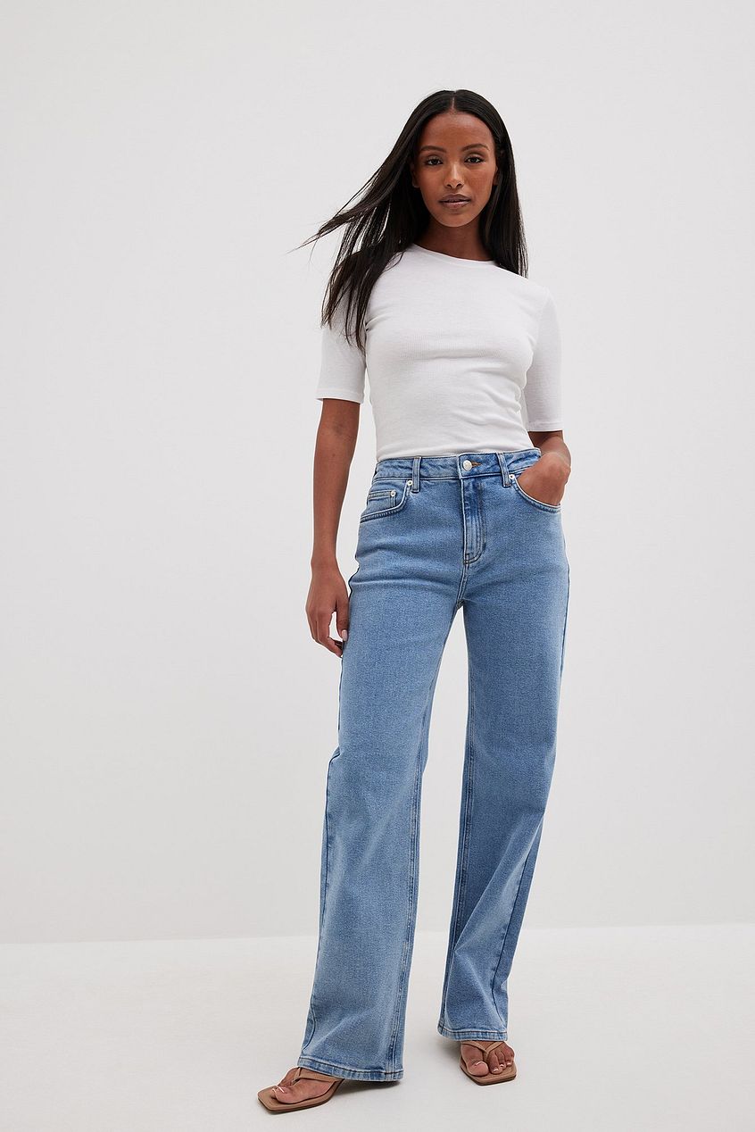 Mid Waist Denim For Womens - PRINDA - Jeans - 
