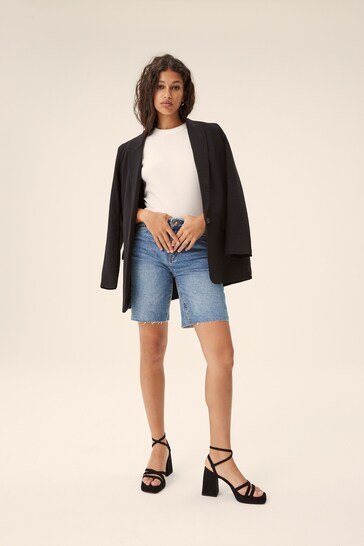 MODA Longline Denim Shorts - PRINDA - Shorts & Skirts - 