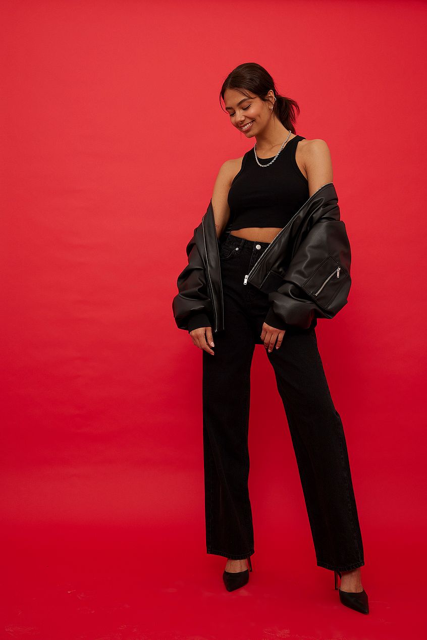 Organic Extra Wide Leg Denim For Womens - PRINDA - Jeans - 