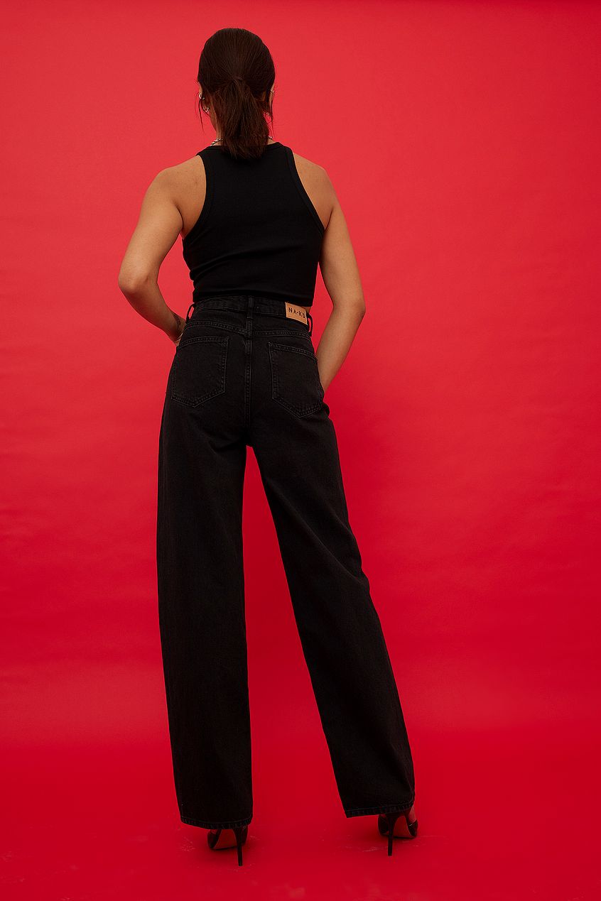 Organic Extra Wide Leg Denim For Womens - PRINDA - Jeans - 