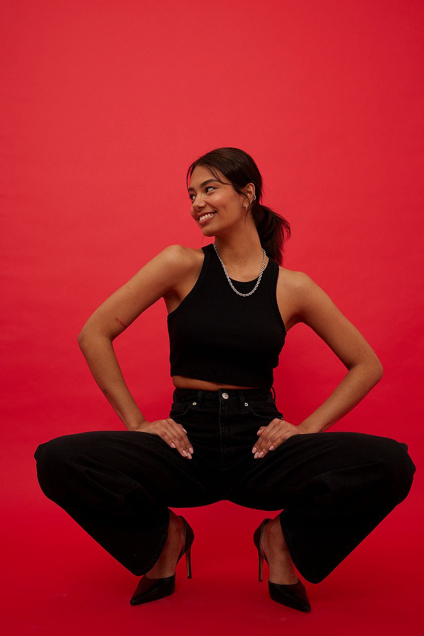 Organic Extra Wide Leg Denim For Womens - PRINDA - Jeans - 