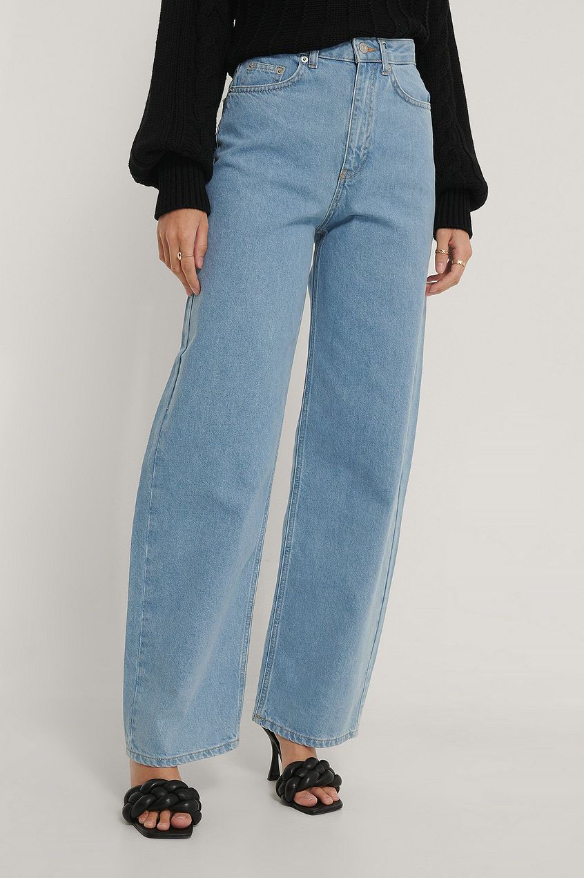 Organic Extra Wide Leg Denim For Womens - PRINDA - Jeans - 