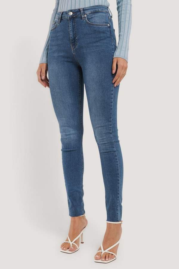 Skinny Fit Mid - Rise Clean Look Stretchable Jeans - PRINDA - Jeans - 