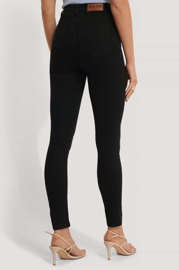 Skinny Fit Mid - Rise Slash Knee Stretchable Jeans - PRINDA - Jeans - 